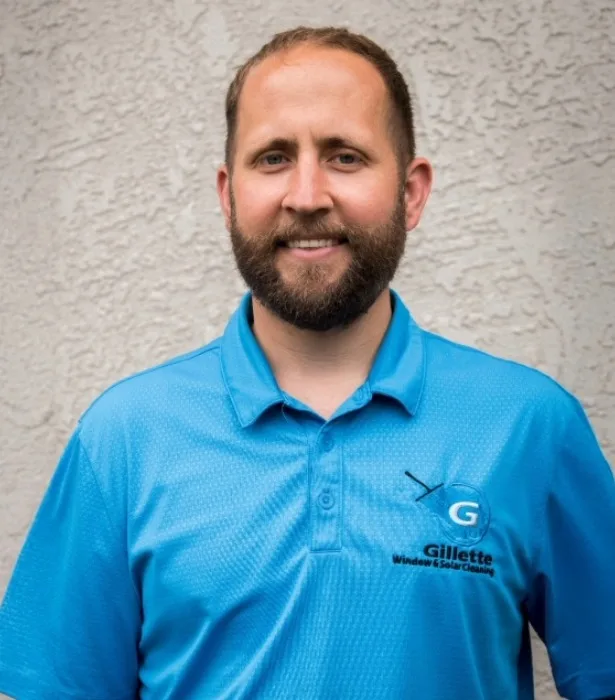 Trevor Gillette in company shirt